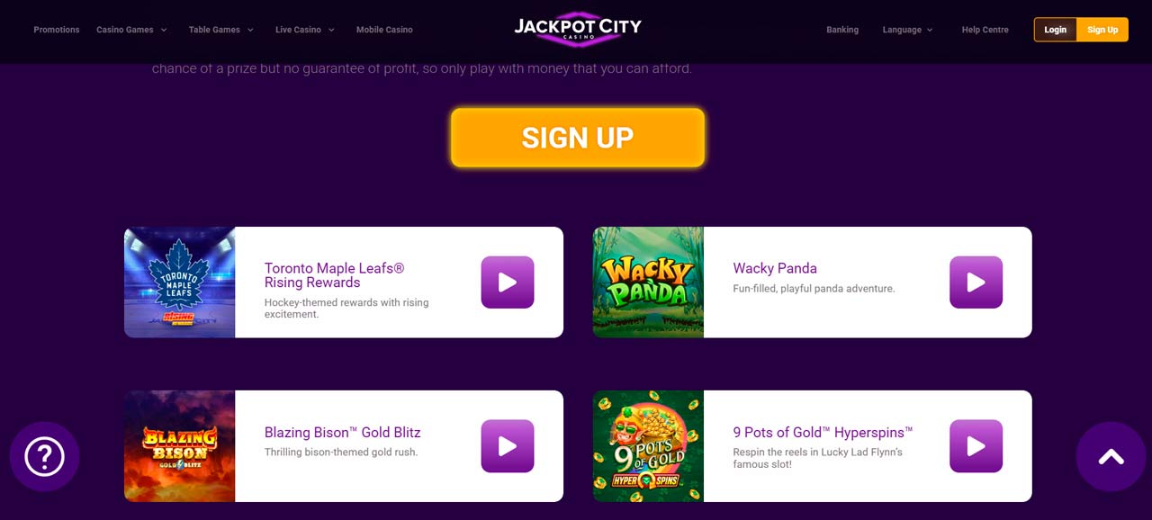 JackpotCity online Ontario